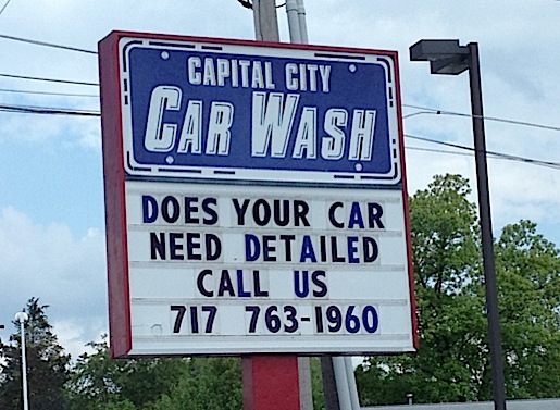 Capital City Car Wash Sign