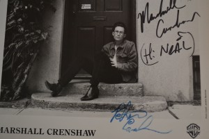 Marshall Crenshaw autograph - Writing and Editing