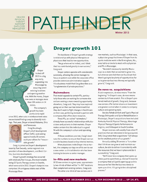 Pathfinder Newsletter Winter 2013